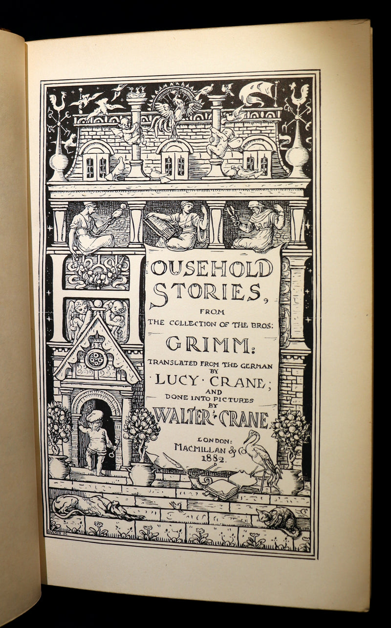 1882 First Edition bound by Bayntun - Brothers Grimm's FAIRY TALES illustrated by Walter Crane.