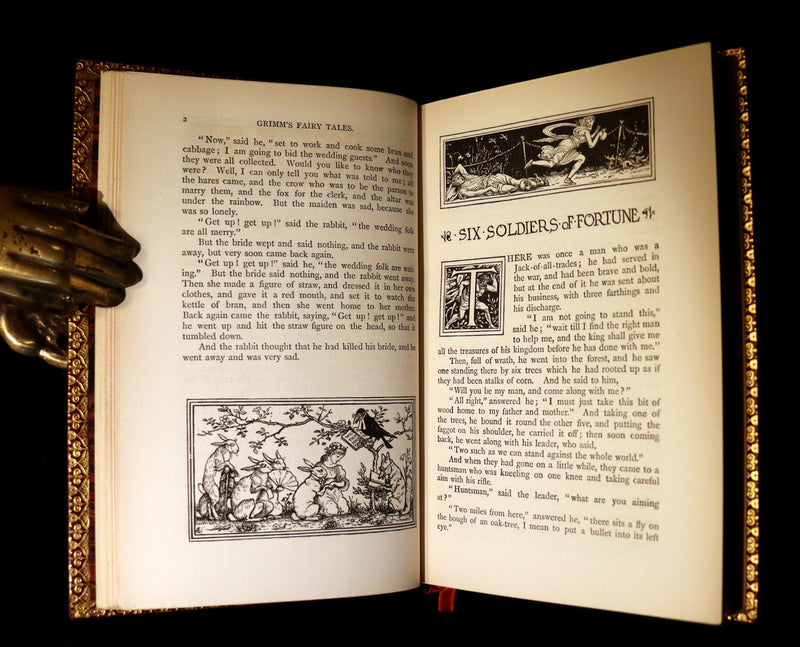 1882 First Edition bound by Bayntun - Brothers Grimm's FAIRY TALES illustrated by Walter Crane.