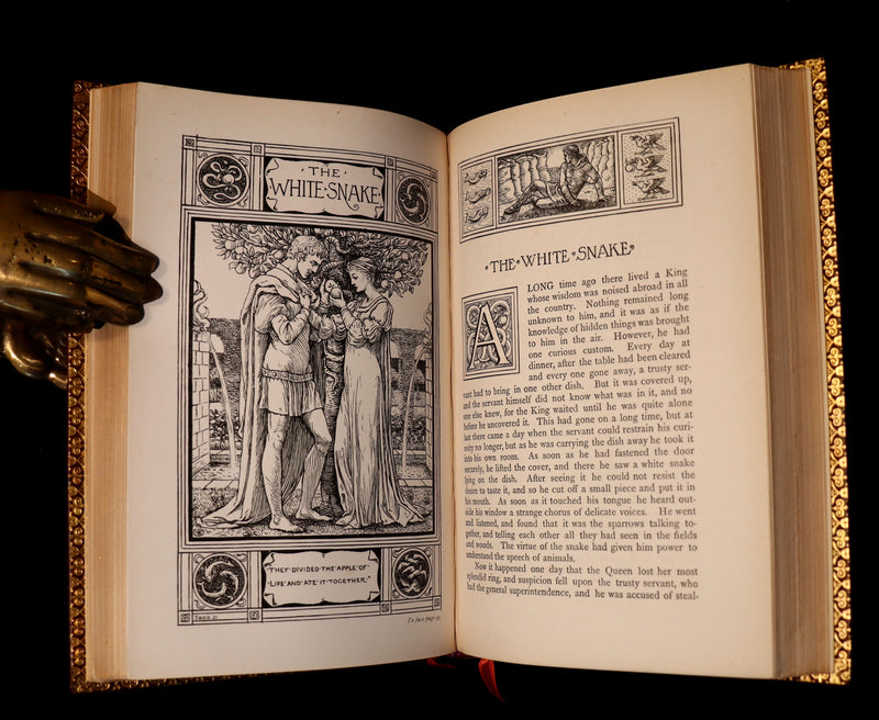 1882 First Edition bound by Bayntun - Brothers Grimm's FAIRY TALES illustrated by Walter Crane.