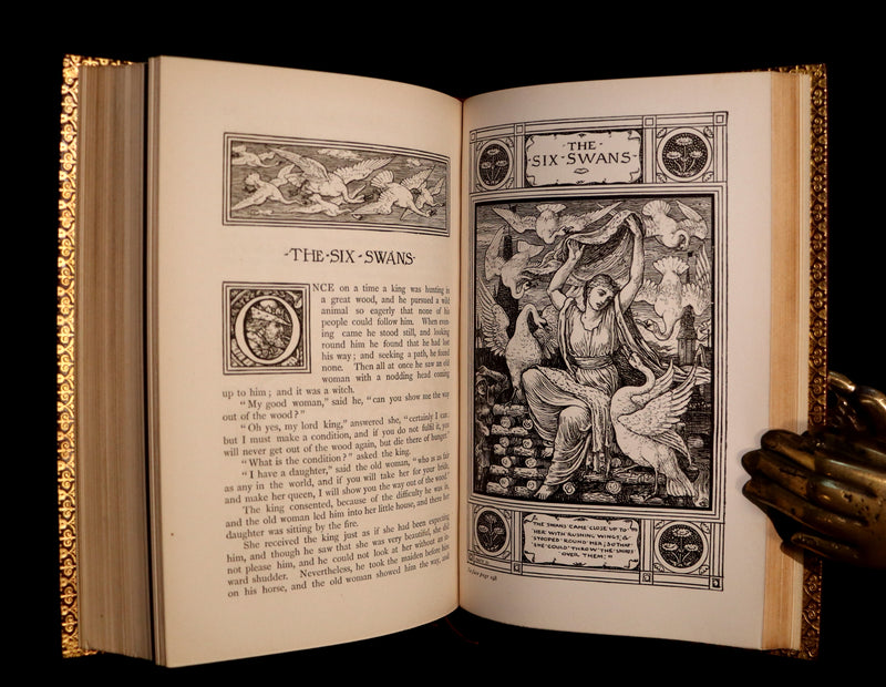 1882 First Edition bound by Bayntun - Brothers Grimm's FAIRY TALES illustrated by Walter Crane.