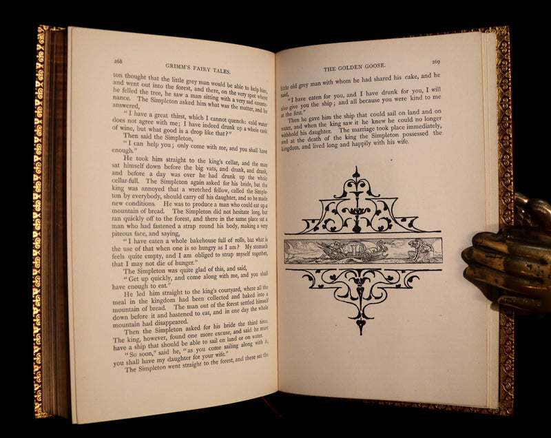 1882 First Edition bound by Bayntun - Brothers Grimm's FAIRY TALES illustrated by Walter Crane.