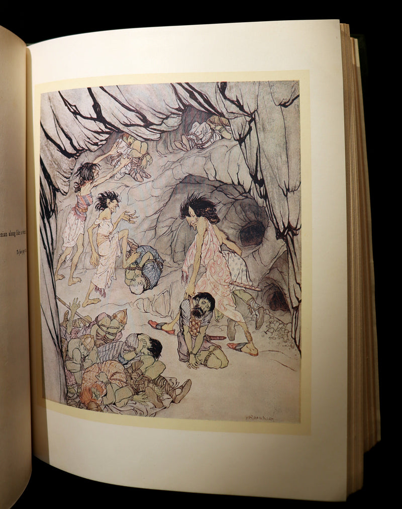 1920 1st Edition in Morocco Binding - IRISH FAIRY TALES by J. Stephens illustrated by Arthur Rackham.