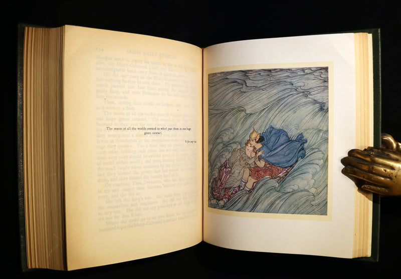1920 1st Edition in Morocco Binding - IRISH FAIRY TALES by J. Stephens illustrated by Arthur Rackham.