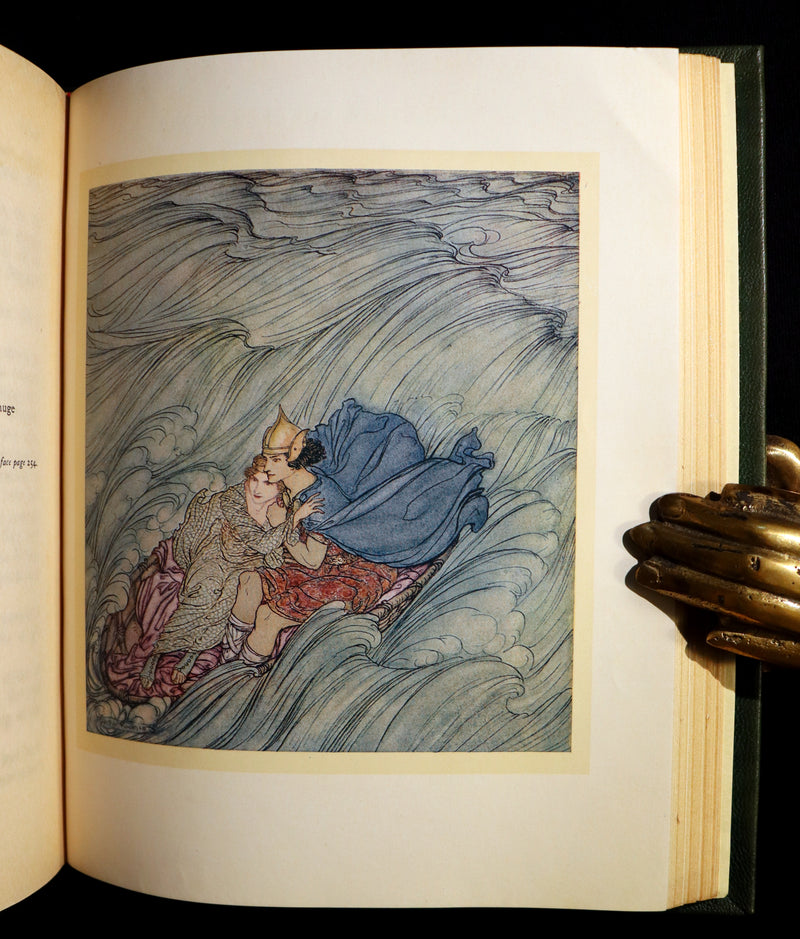 1920 1st Edition in Morocco Binding - IRISH FAIRY TALES by J. Stephens illustrated by Arthur Rackham.