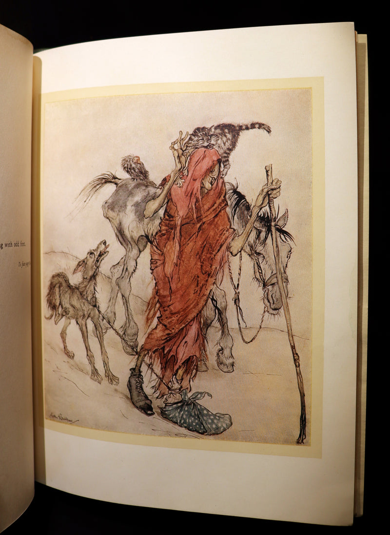 1920 1st Edition in Morocco Binding - IRISH FAIRY TALES by J. Stephens illustrated by Arthur Rackham.