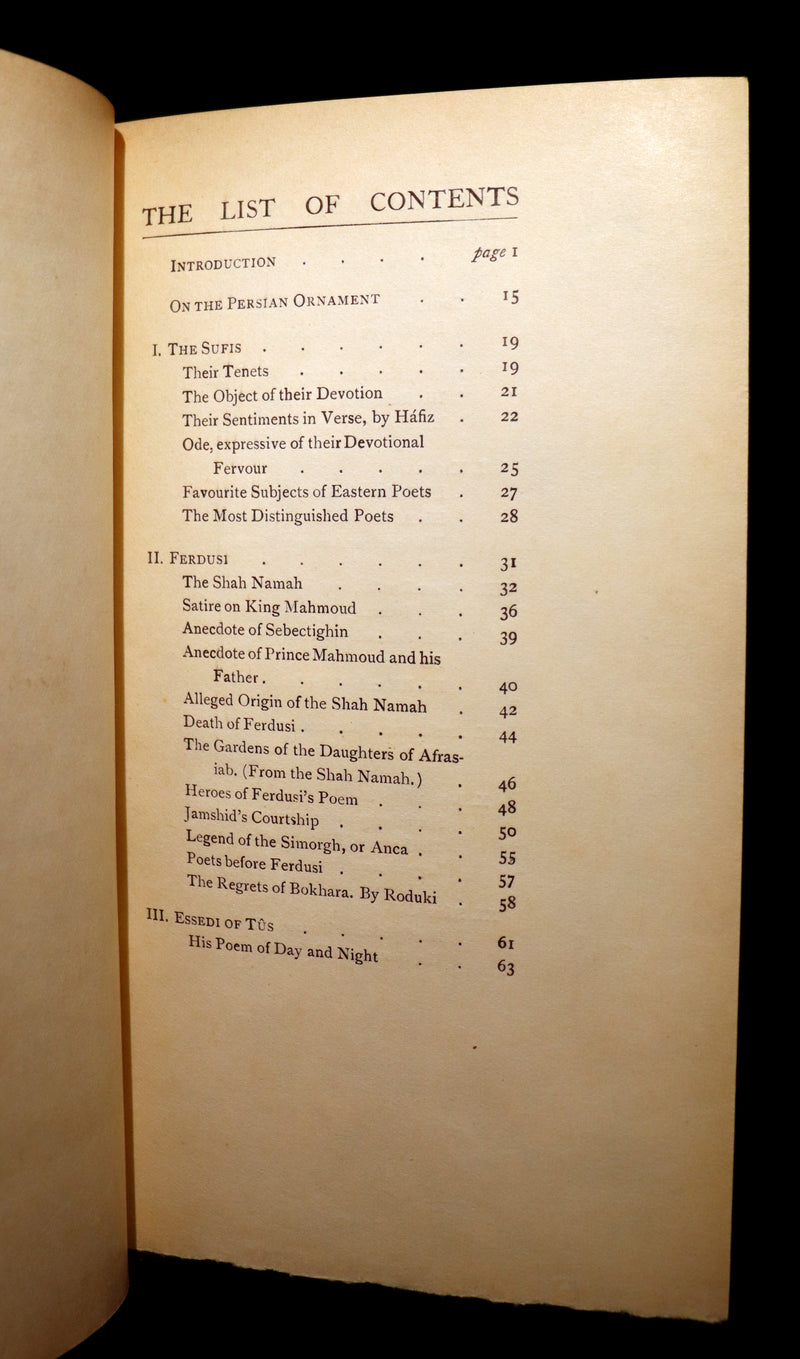 1913 Rare Book - THE ROSE GARDEN OF PERSIA by Louisa Stuart Costello. Persian Poets.