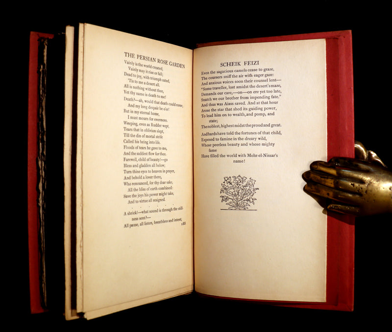 1913 Rare Book - THE ROSE GARDEN OF PERSIA by Louisa Stuart Costello. Persian Poets.