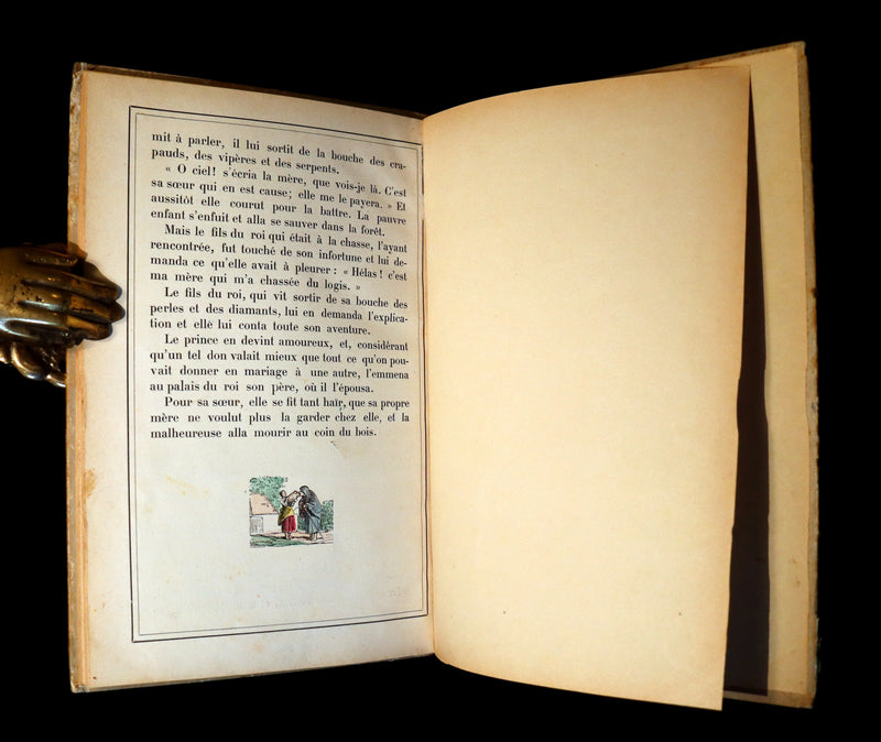 1890 Scarce color illustrated French Book ~ Contes de Fees - FAIRY TALES by Perrault.