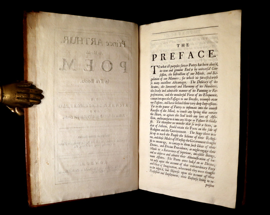 1695 Rare Book ~ KING ARTHUR - Prince ARTHUR An Heroick Poem by Sir Richard Blackmore.