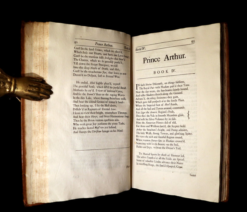 1695 Rare Book ~ KING ARTHUR - Prince ARTHUR An Heroick Poem by Sir Richard Blackmore.