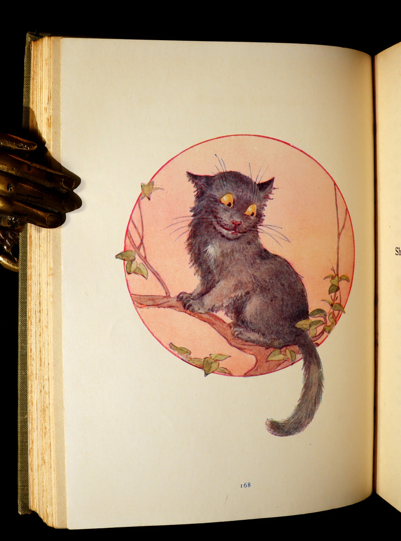 1920 Rare Book - Alice's Adventures in Wonderland with coloured illustrations By Margaret W. Tarrant.