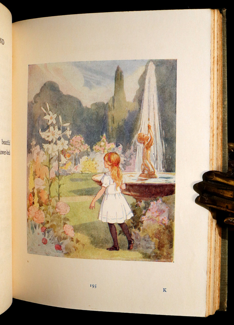 1920 Rare Book - Alice's Adventures in Wonderland with coloured illustrations By Margaret W. Tarrant.