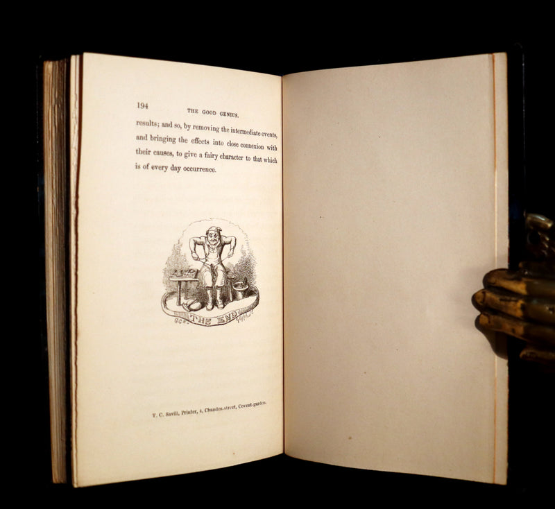1847 Rare Book - The Good Genius that Turned Everything into Gold; A Fairy Tale illustrated by Cruikshank.