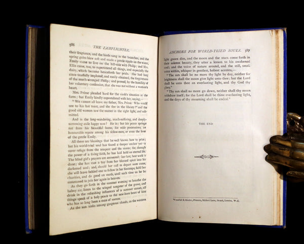 1875 Rare Book - The LAMPLIGHTER by Maria Susanna Cummins.