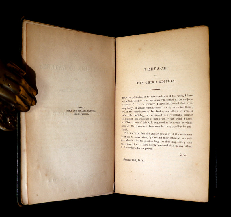 1852 Scarce Victorian Book - The Night Side of Nature: or Ghosts & Ghost Seers. Poltergeist.