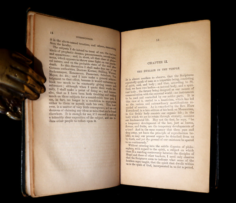 1852 Scarce Victorian Book - The Night Side of Nature: or Ghosts & Ghost Seers. Poltergeist.