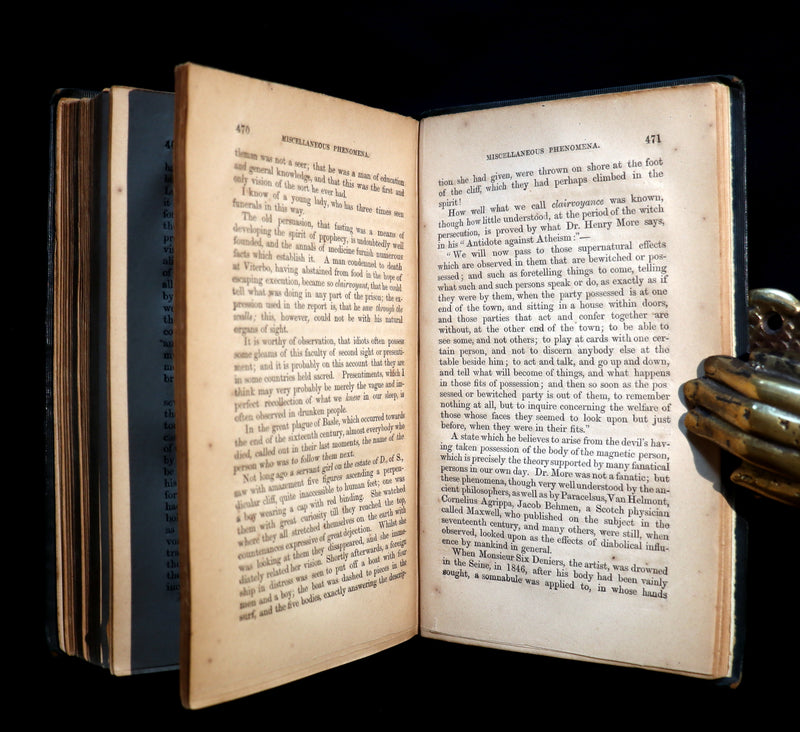 1852 Scarce Victorian Book - The Night Side of Nature: or Ghosts & Ghost Seers. Poltergeist.