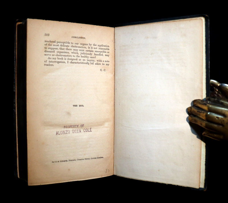 1852 Scarce Victorian Book - The Night Side of Nature: or Ghosts & Ghost Seers. Poltergeist.