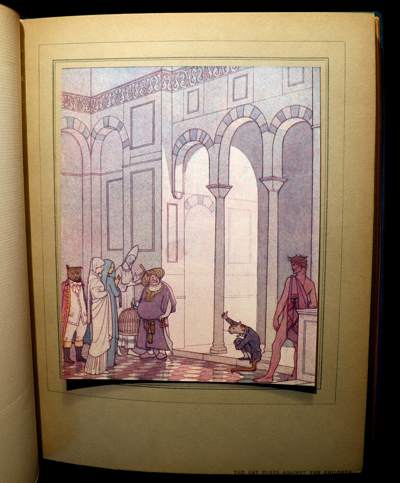 1911 First Illustrated Edition bound by ASPREY - The Blue Bird. A FAIRY Play in Six Acts illustrated by Frederic Cayley Robinson.