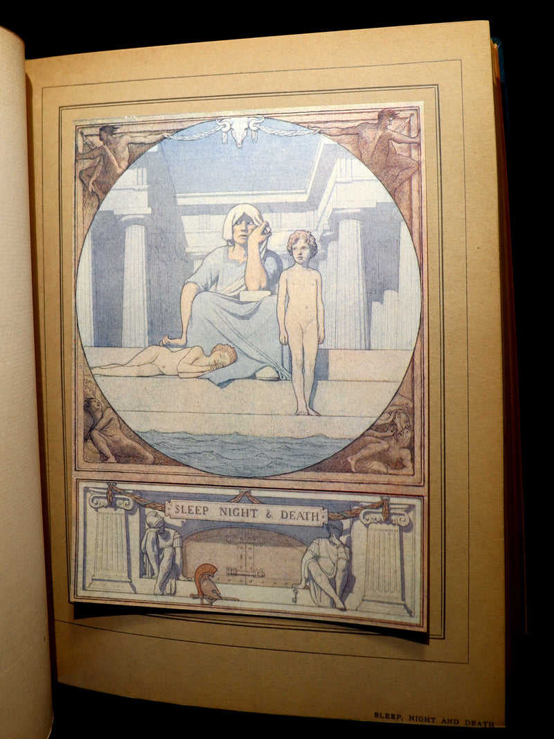 1911 First Illustrated Edition bound by ASPREY - The Blue Bird. A FAIRY Play in Six Acts illustrated by Frederic Cayley Robinson.