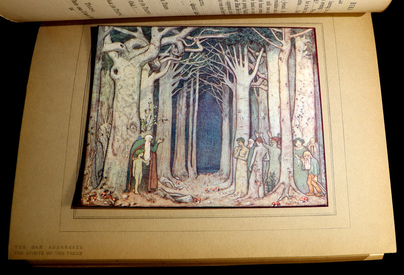 1911 First Illustrated Edition bound by ASPREY - The Blue Bird. A FAIRY Play in Six Acts illustrated by Frederic Cayley Robinson.