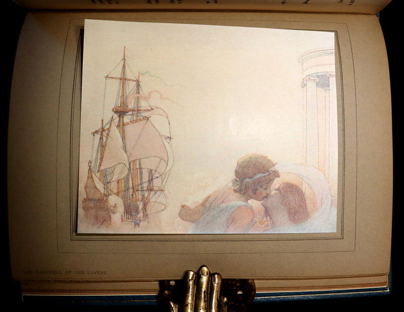 1911 First Illustrated Edition bound by ASPREY - The Blue Bird. A FAIRY Play in Six Acts illustrated by Frederic Cayley Robinson.