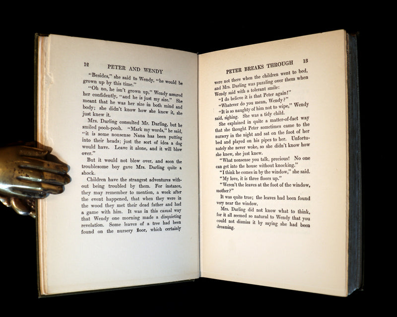 1911 Rare 1st Edition Book  - PETER PAN - Peter and Wendy by James Matthew Barrie.