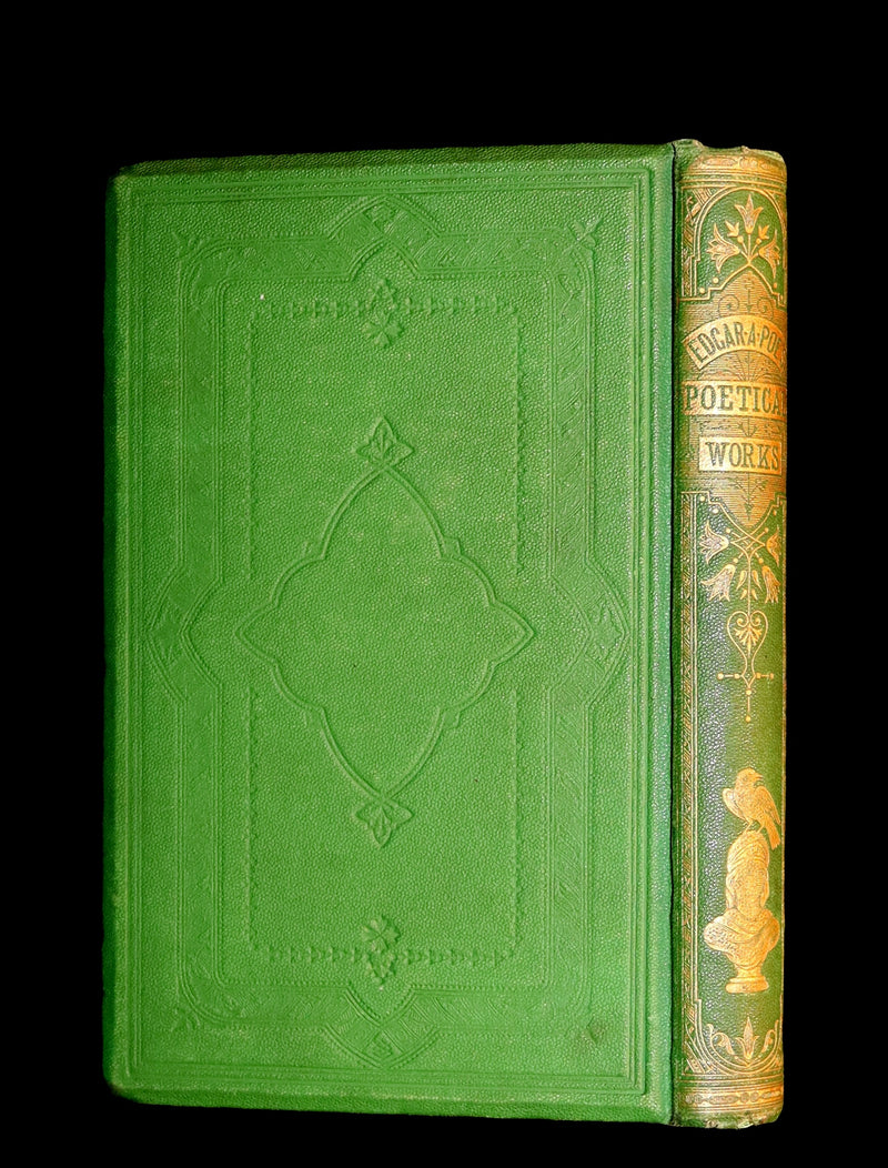 1860 Rare Victorian Book - The Poetical Works of Edgar Allan Poe. Edinburgh Edition.