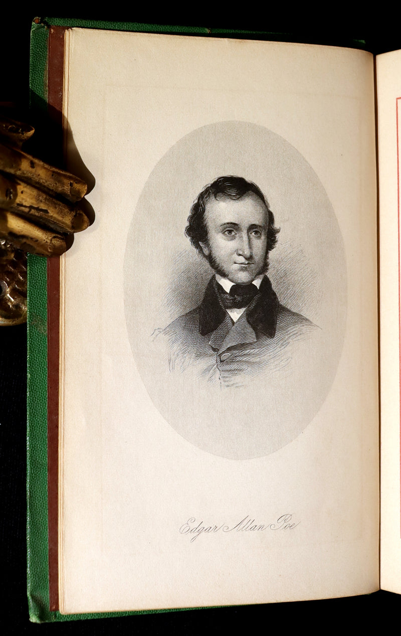 1860 Rare Victorian Book - The Poetical Works of Edgar Allan Poe. Edinburgh Edition.