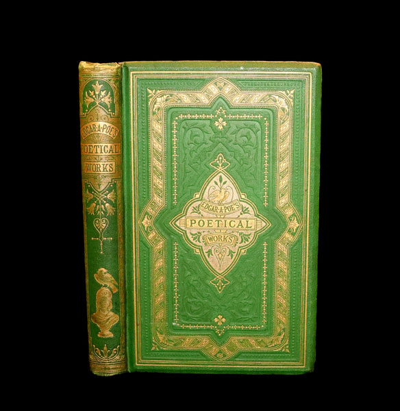 1860 Rare Victorian Book - The Poetical Works of Edgar Allan Poe. Edinburgh Edition.
