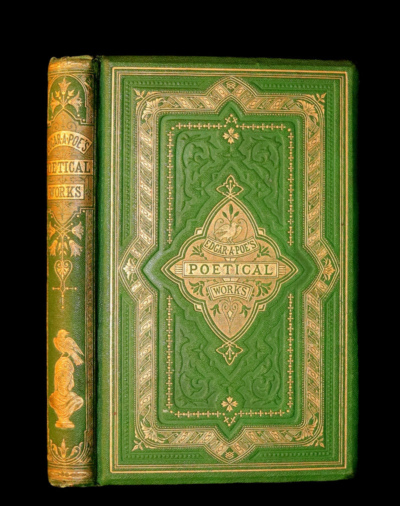 1860 Rare Victorian Book - The Poetical Works of Edgar Allan Poe. Edinburgh Edition.