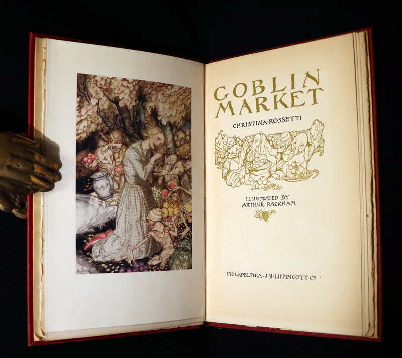 1933 1st US Edition - Goblin Market by Christina Rossetti illustrated by Arthur Rackham.