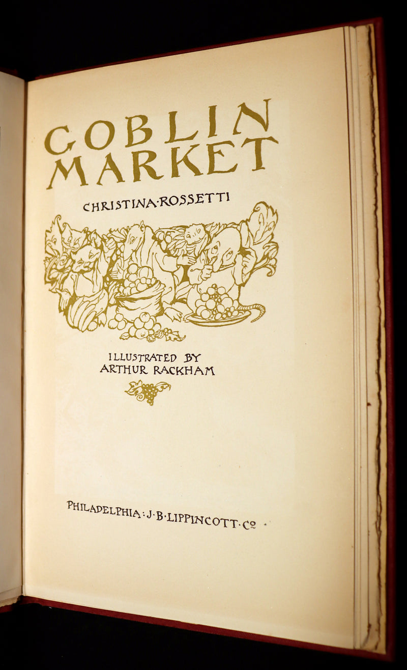 1933 1st US Edition - Goblin Market by Christina Rossetti illustrated by Arthur Rackham.