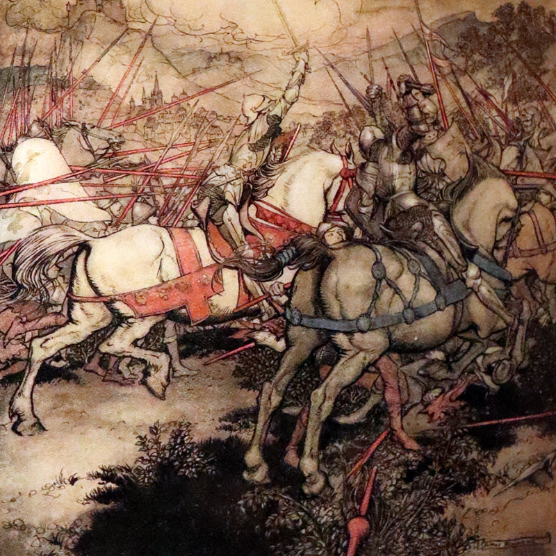 1917 Rare First Edition - The ROMANCE of KING ARTHUR and His KNIGHTS of the Round Table illustrated by RACKHAM.