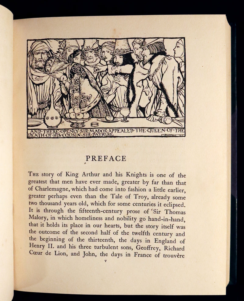 1917 Rare First Edition - The ROMANCE of KING ARTHUR and His KNIGHTS of the Round Table illustrated by RACKHAM.