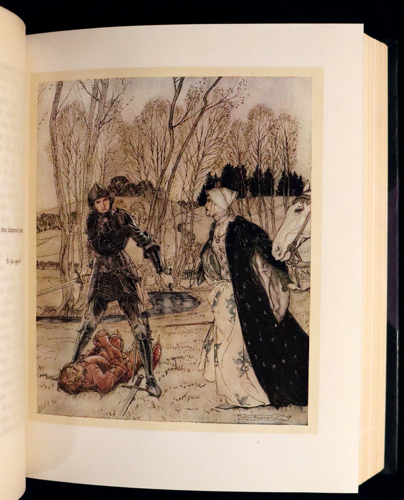 1917 Rare First Edition - The ROMANCE of KING ARTHUR and His KNIGHTS of the Round Table illustrated by RACKHAM.