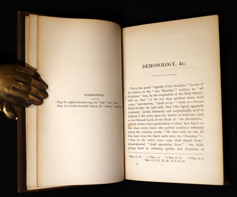 1889 Rare First Edition  - Demonology and Witchcraft, Spiritualism by Robert Brown.