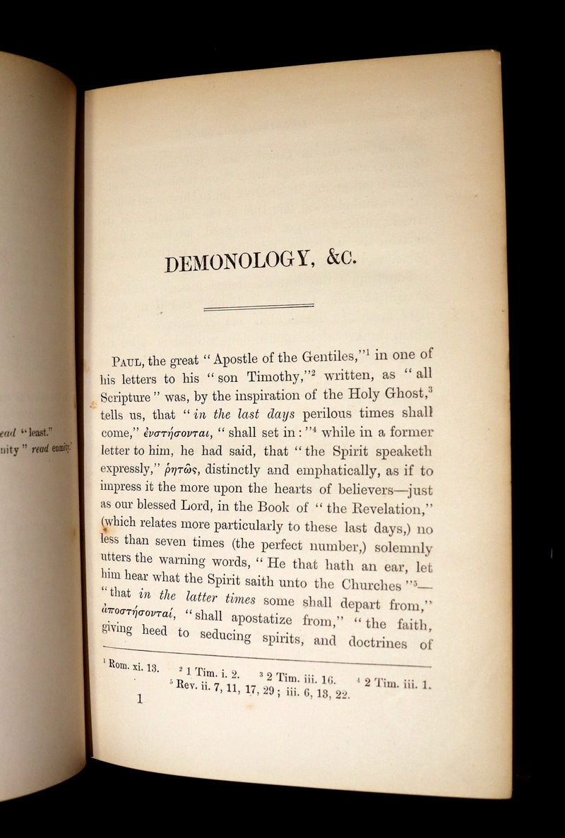 1889 Rare First Edition  - Demonology and Witchcraft, Spiritualism by Robert Brown.