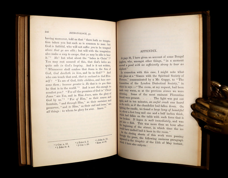 1889 Rare First Edition  - Demonology and Witchcraft, Spiritualism by Robert Brown.