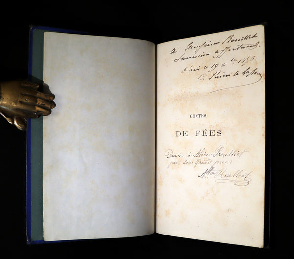 1876 Scarce French Book - CONTES DE FÉES - Fairy Tales signed by Madame Le Lasseur née Perier. Illustrated by Bertall.