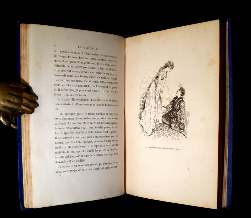 1876 Scarce French Book - CONTES DE FÉES - Fairy Tales signed by Madame Le Lasseur née Perier. Illustrated by Bertall.