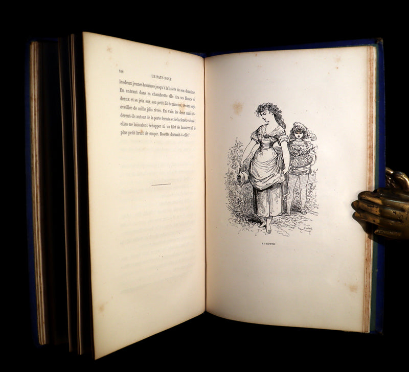 1876 Scarce French Book - CONTES DE FÉES - Fairy Tales signed by Madame Le Lasseur née Perier. Illustrated by Bertall.