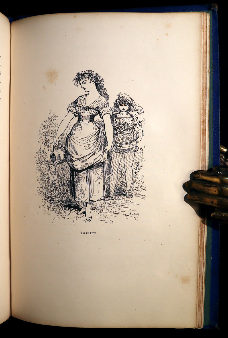 1876 Scarce French Book - CONTES DE FÉES - Fairy Tales signed by Madame Le Lasseur née Perier. Illustrated by Bertall.