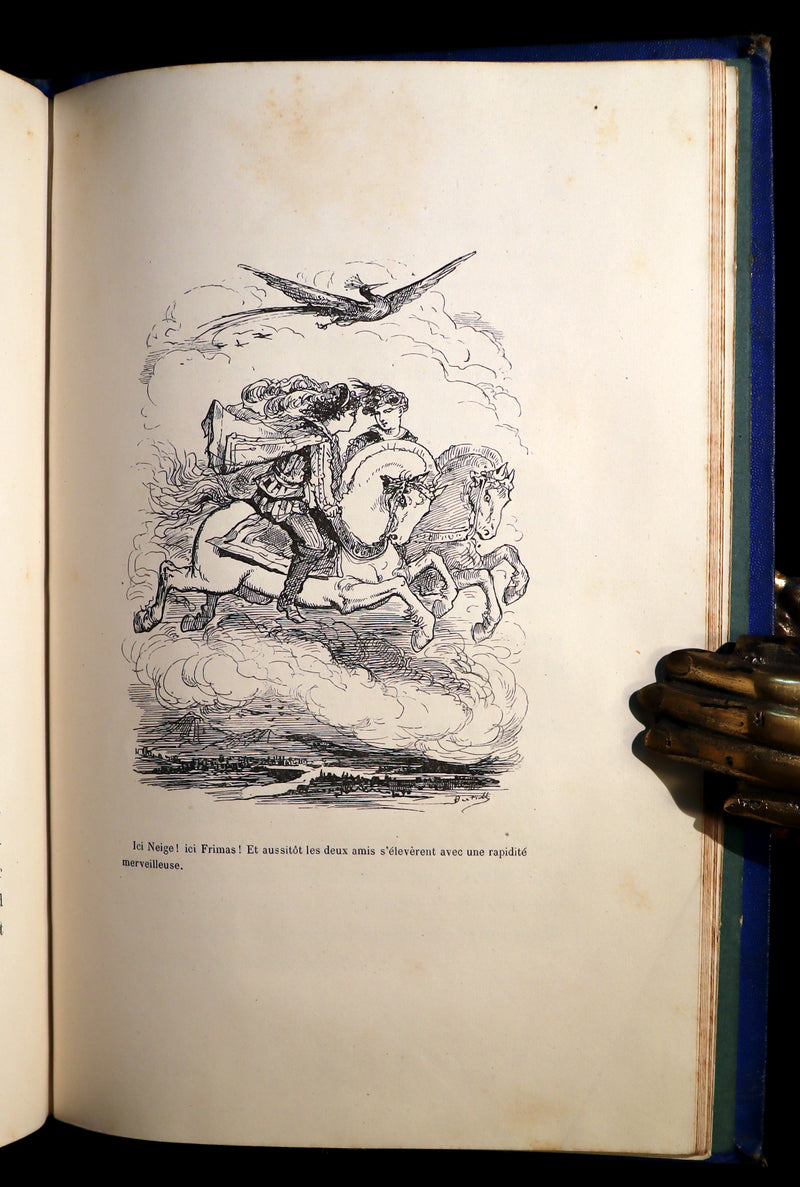 1876 Scarce French Book - CONTES DE FÉES - Fairy Tales signed by Madame Le Lasseur née Perier. Illustrated by Bertall.
