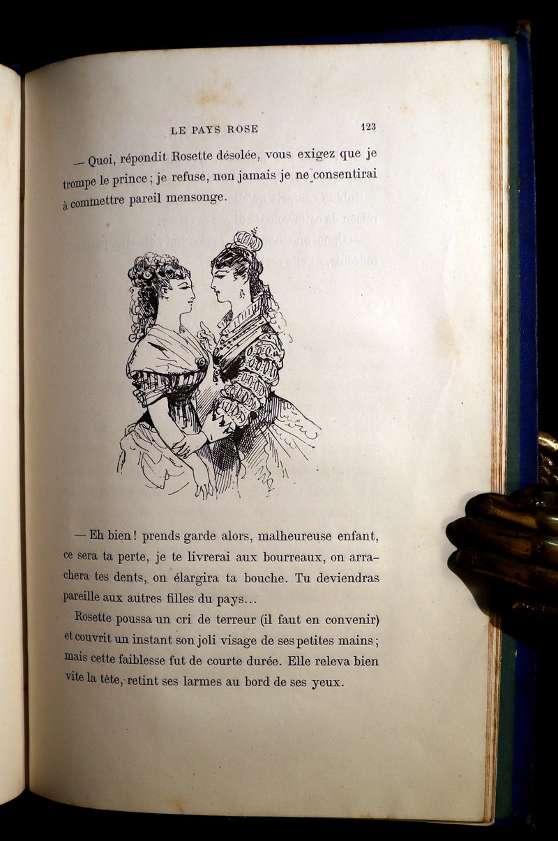 1876 Scarce French Book - CONTES DE FÉES - Fairy Tales signed by Madame Le Lasseur née Perier. Illustrated by Bertall.