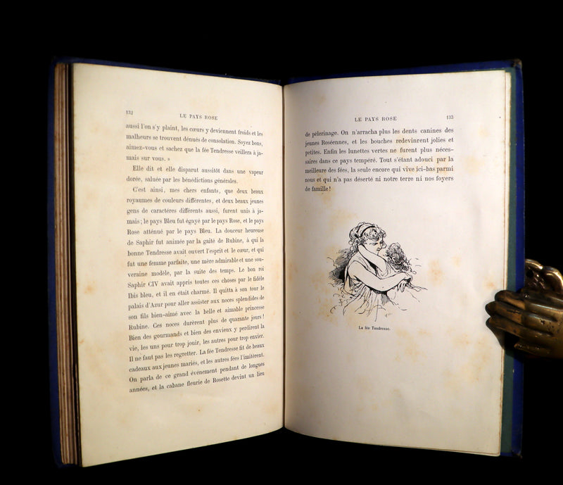 1876 Scarce French Book - CONTES DE FÉES - Fairy Tales signed by Madame Le Lasseur née Perier. Illustrated by Bertall.