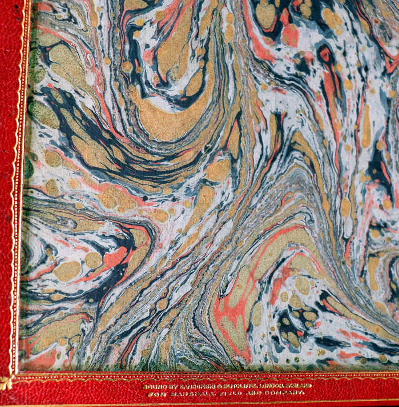 1884 Rare De La Fontaine Tales Book set beautifully bound by Sangorski & Sutcliffe illustrated by Eisen.