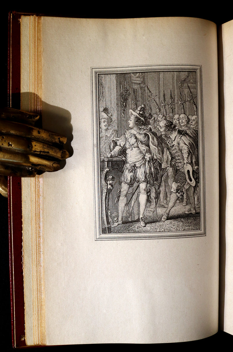 1884 Rare De La Fontaine Tales Book set beautifully bound by Sangorski & Sutcliffe illustrated by Eisen.