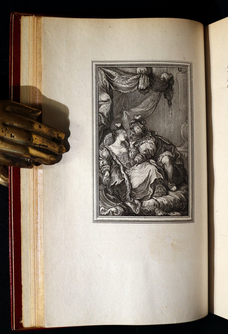 1884 Rare De La Fontaine Tales Book set beautifully bound by Sangorski & Sutcliffe illustrated by Eisen.