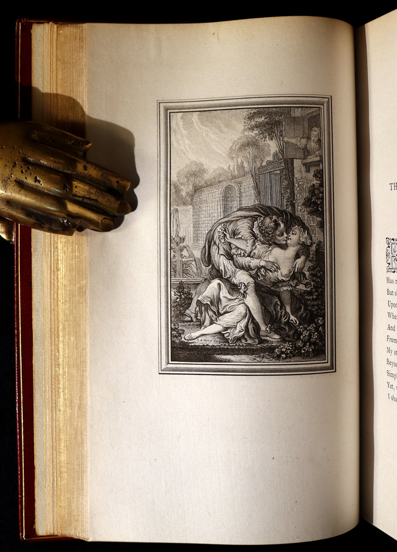 1884 Rare De La Fontaine Tales Book set beautifully bound by Sangorski & Sutcliffe illustrated by Eisen.